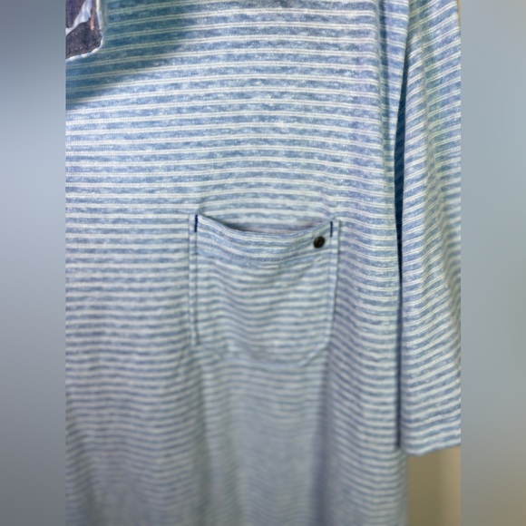 Tommy Bahama Mens Island Modern Fit Polo Shirt Size XXL Blue Pocket Button - Picture 2 of 7